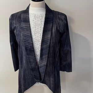 Alberto Makali Navy Striped Blazer